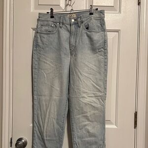 EUC Madewell Light Blue Straight Leg Tall Jeans